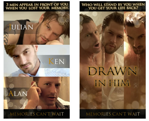 The romance game series “In Love: Memories Can’t Wait” is now available!A romantic suspense story coming with gorgeous male models pictures captures the heart of all women!