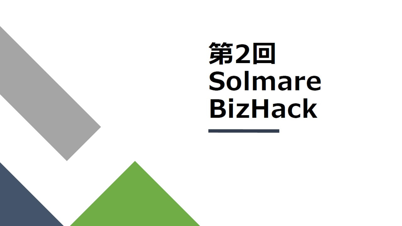 第2回SolmareBizHackが開催されました!